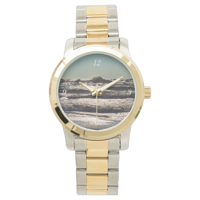 Angry Lake Michigan Horloge (Voorkant)