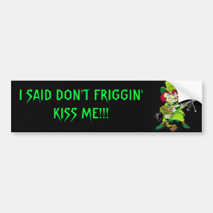 Angry Leprechaun Bumpersticker