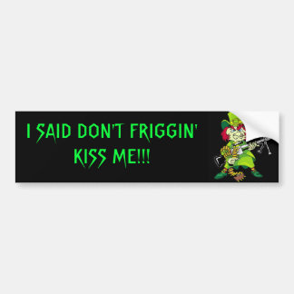 Angry Leprechaun Bumpersticker