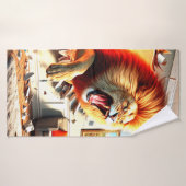Angry Lion Badhanddoek (Badhanddoek)