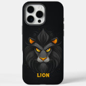 Angry Lion Black Case-Mate iPhone Case (Achterkant)