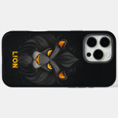 Angry Lion Black Case-Mate iPhone Case (Achterkant (horizontaal))
