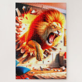 Angry Lion Legpuzzel (Verticaal)
