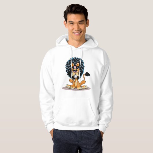 Angry Lion Mannen Hoodie (Voorkant volledig)