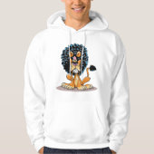 Angry Lion Mannen Hoodie (Voorkant)