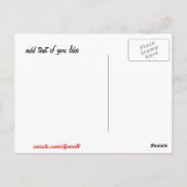 Angry look Bird met je zin Briefkaart (Achterkant)