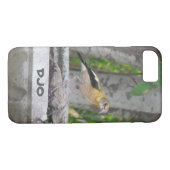 Angry Looking Bird met je Initialen Case-Mate iPhone Case (Achterkant (Horizontaal))