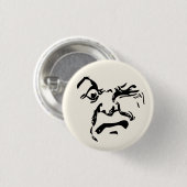 Angry maangezicht ronde button 3,2 cm (Voorkant /achterkant)