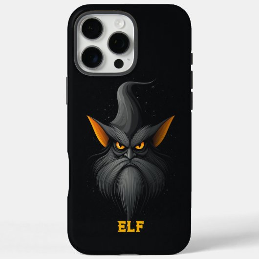Angry Magical Elf Black Case-Mate iPhone Case (Achterkant)