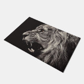 Angry Male Lion Deurmat (Schuin)
