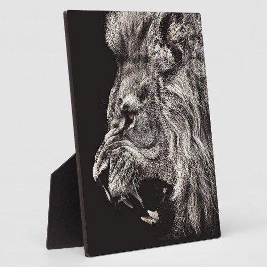 Angry Male Lion Fotoplaat (Zijkant)