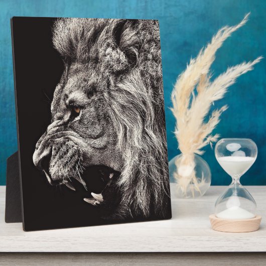 Angry Male Lion Fotoplaat (Zijkant)