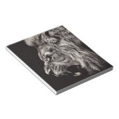 Angry Male Lion Notitieblok (Schuin)