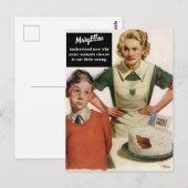 Angry mama en Ruined Cake - Funny Briefkaart (Voorkant / Achterkant)