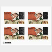 Angry mama en Ruined Cake -  Funny Rechthoekige Sticker (Vel)