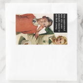 Angry mama en Ruined Cake -  Funny Rechthoekige Sticker (Tas)