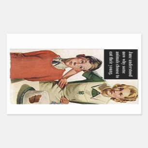 Angry mama en Ruined Cake -  Funny Rechthoekige Sticker