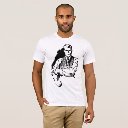 Angry Man - Grappige illustratie T-shirt (Voorkant volledig)