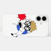 Angry Man Yelling in Phone Case-Mate iPhone Case (Achterkant (horizontaal))