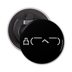 Angry Middle Finger Emoticon Japanse Kaomoji Button Flesopener