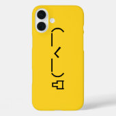 Angry Middle Finger Emoticon Japanse Kaomoji Case-Mate iPhone Case (Achterkant)