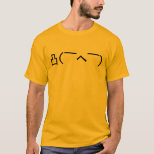 Angry Middle Finger Emoticon Japanse Kaomoji T-shirt