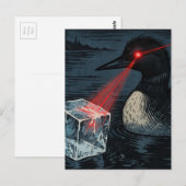 Angry Minnesota Loon Melting Ice Cube Briefkaart (Voorkant / Achterkant)