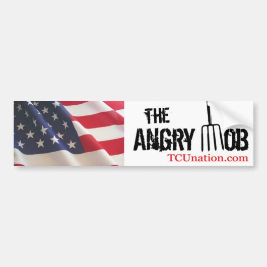 Angry Mob 1 Bumpersticker (Voorkant)