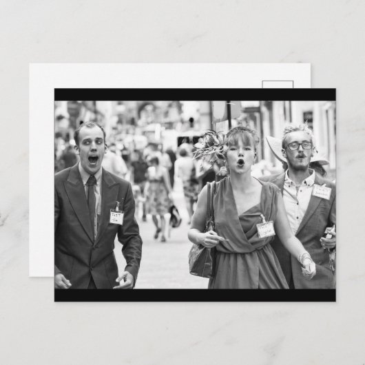 Angry mob protesteren op straat briefkaart (Voorkant / Achterkant)