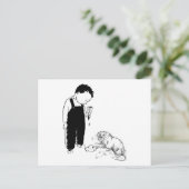 Angry Moles eet ook ijs Briefkaart (Staand voorkant)