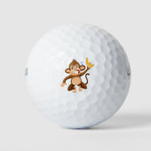 Angry Monkey cartoon Golfballen (Voorkant)