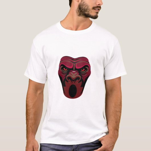 Angry Monkey Face T-shirt (Voorkant)