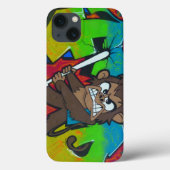 Angry Monkey graffiti Ipad case (Achterkant)