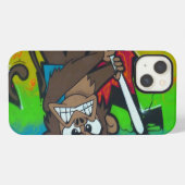 Angry Monkey graffiti Ipad case iPhone Hoesje (Achterkant horizontaal)