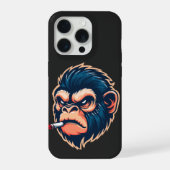 Angry Monkey iPhone 15 Pro Case Hoesje (Achterkant)