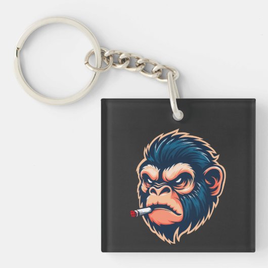 Angry Monkey Keychain (voorkant)