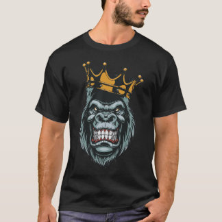 Angry Monkey met crown T-shirt