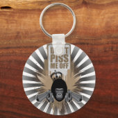 Angry Monkey met Pistool Sleutelhanger (Voorkant)