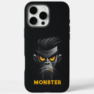 Angry Monster Black iPhone 16 Pro Max Hoesje