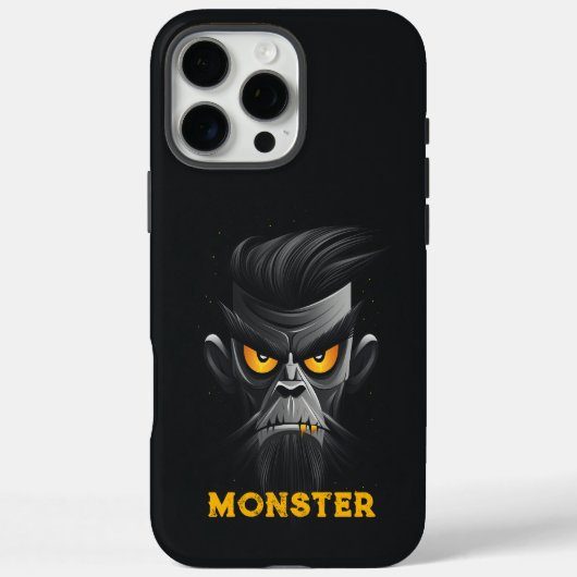 Angry Monster Black Case-Mate iPhone Case (Achterkant)
