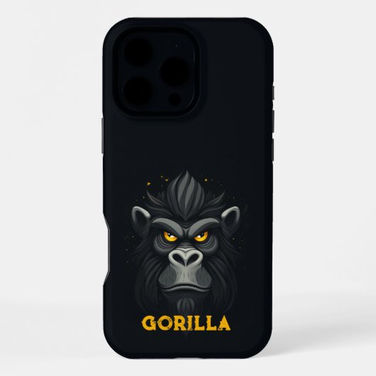 Angry Monster Black iPhone Hoesje (Achterkant)