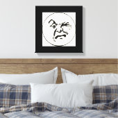 ANGRY MOON CANVAS AFDRUK (Insitu (Slaapkamer))