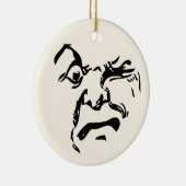 ANGRY MOON KERAMISCH ORNAMENT (Rechts)