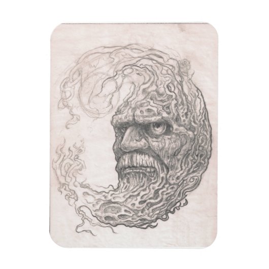 Angry Moon Premium magneet (Verticaal)
