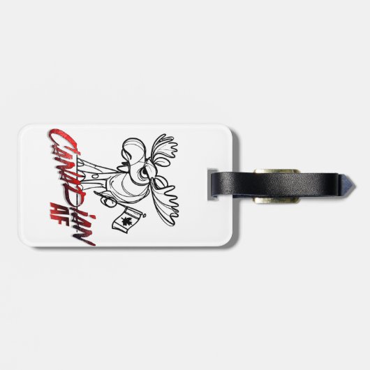 Angry Moose Canadian AF Bagagelabel (Achterkant horizontaal)