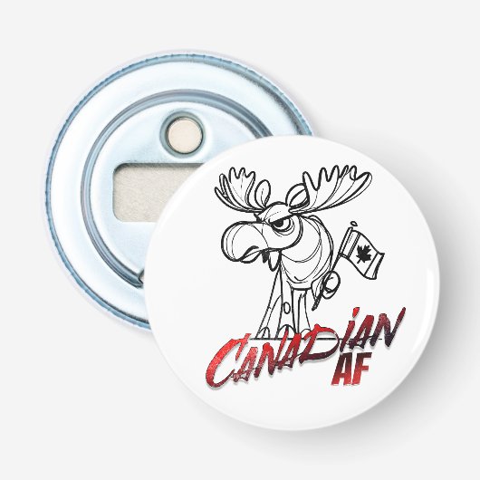 Angry Moose Canadian AF Button Flesopener (Voorkant)