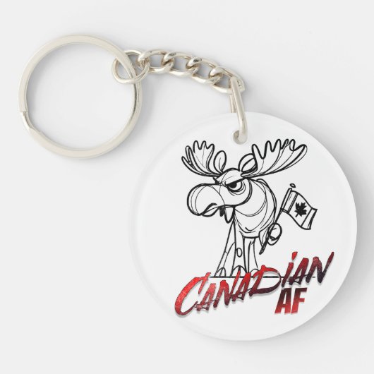 Angry Moose Canadian AF Sleutelhanger (Voorkant)