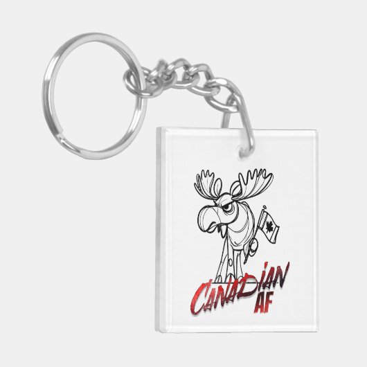 Angry Moose Canadian AF Sleutelhanger (Voorkant Links)