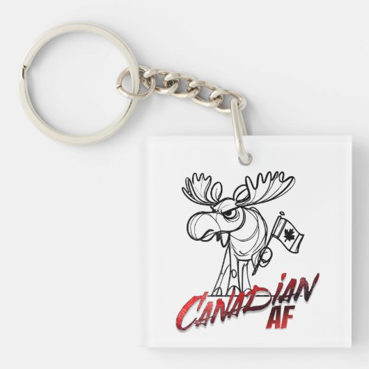 Angry Moose Canadian AF Sleutelhanger (Voorkant)