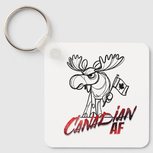 Angry Moose Canadian AF Sleutelhanger (Voorkant)